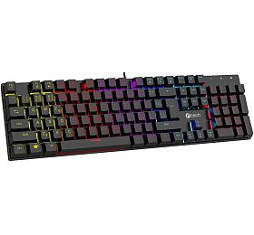 C-TECH Morpheus RGB/Drtov USB/CZ-SK layout/ern (GKB-11)