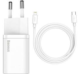 Baseus Super SI set adaptru USB-C 20W a kabelu USB-C do Lightning 1m, bl (TZCCSUP-B02)