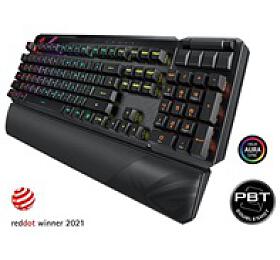 ASUS klvesnice ROG Claymore II (ROG RX RED / PBT ) - US (90MP01W0-BKUA01)
