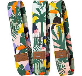 Spokey HOME JUNGLE SET Sada 3 posilovacch bavlnnch gum + obal