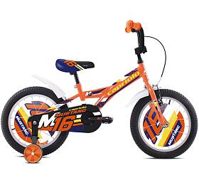 Dtsk jzdn kolo Capriolo BMX 16&quot;HT MUSTANG oranovo-modro-ern