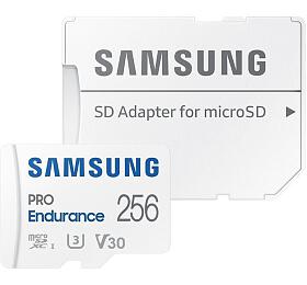 Samsung PRO Endurance/micro SDXC / 256GB / 100MBps / UHS-I U3 / Class 10/+ Adaptér (MB-MJ256KA/EU)