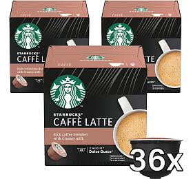 SET 3x Kávové kapsle STARBUCKS® by Nescafé Dolce Gusto Caffe Latte, 12 ks