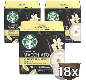 SET 3 ks Kvov kapsle STARBUCKS by Nescaf Dolce Gusto Latte Macchiato Vanilla, 12ks