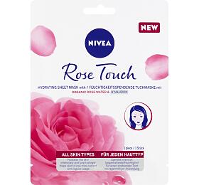 Nivea Rose Touch 10minutov hydratan textiln maska 1 ks