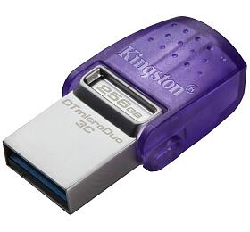 Kingston DataTraveler MicroDuo 3C/256GB/USB 3.2/USB-A + USB-C/Fialov (DTDUO3CG3/256GB)