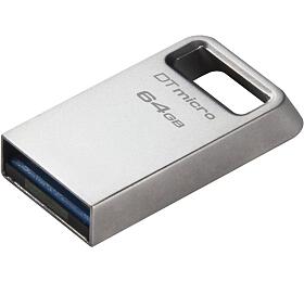 Kingston Flash Disk 64GB DataTraveler Micro 200MB/s Metal USB 3.2 Gen 1 (DTMC3G2/64GB)