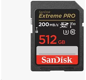 SanDisk SDXC karta 512GB Extreme PRO (200 MB/s Class 10, UHS-I U3 V30) (SDSDXXD-512G-GN4IN)