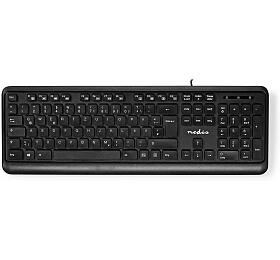 Wired Keyboard NEDIS KBMU200BKDE