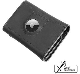 Koen penenka FIXED Tripple Wallet for AirTag z prav hovz ke, ern