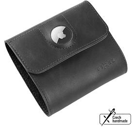 Koen penenka FIXED Classic Wallet for AirTag z prav hovz ke, ern