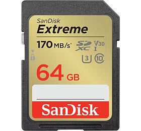 Sandisk sanDisk Extreme SDXC 64GB 170MB/s V30 UHS-I U3 (SDSDXV2-064G-GNCIN)