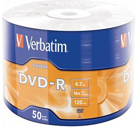 VERBATIM DVD-R DataLife 4,7GB/ 16x/ 50pack/ wrap (43791)