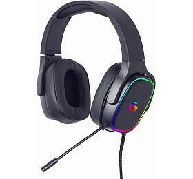 GEMBIRD sluchtka s mikrofonem GHS-SANPO-S300, gaming, USB 7.1, RGB LED