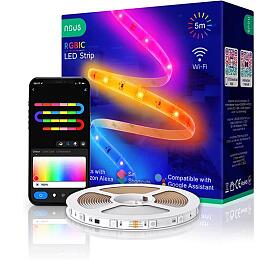 Smart LED psek 12V 40LED/m IP44 18W RGB NOUS F4 5m WiFi Tuya