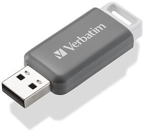 128GB USB Flash 2.0 DataBar šedý Verbatim (49456)