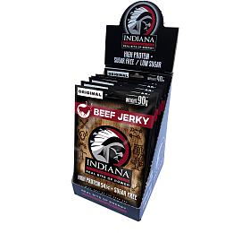 INDIANA Jerky hovz Original ZIP 720g - display INDIANA s.r.o.