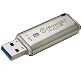 KINGSTON IronKey Locker+ 50 128GB / USB 3.2 / ifrovn XTS-AES (IKLP50/128GB)