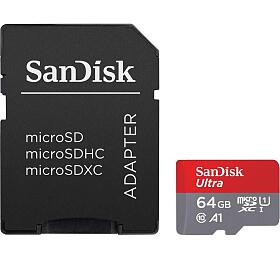 Sandisk sanDisk Ultra microSDXC 64GB 140MB/s + adaptr (SDSQUAB-064G-GN6MA)