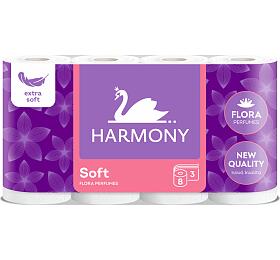 Harmony Soft Flora 3vrstv toaletn papr, role 17,5 m, 8 rol