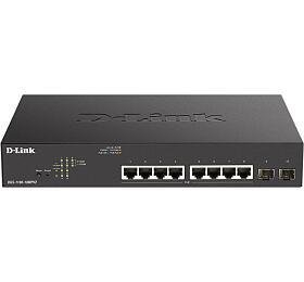 D-Link DGS-1100-10MPV2, 8x 1000Base-T 802.3af/802.3at PoE, 2x SFP, 130W PoE budget (DGS-1100-10MPV2/E)