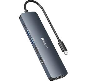 Sandberg USB-C 8K Display Dock, dokovací stanice (136-43)