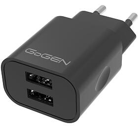 Nabíječka do sítě GoGEN ACH 204, 2x USB 2A (10W) - černá