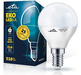 rovka LED ETA EKO LEDka mini globe 6W, E14, studen bl