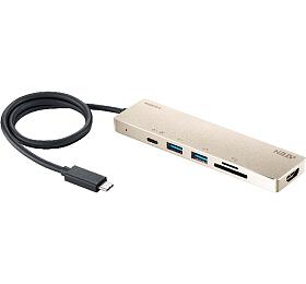 ATEN USB-C Multiport Mini Dock with Power Pass-Through (UH3239-AT)