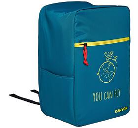 CANYON CSZ-03 batoh pro 15.6&quot; notebook, 20x25x40cm, 20L, prun zavazadlo, tmav zelen (CNS-CSZ03DGN01)