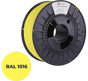 C-Tech tiskov struna (filament) C-TECH PREMIUM LINE, PETG, srov lut, RAL1016, 1,75mm, 1kg (3DF-P-PETG1.75-1016)