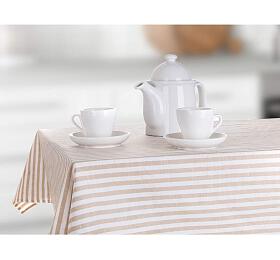 BANQUET Ubrus kuchysk DENIM Stripes 120 x 140 cm, cappuccino (10005914)