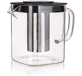 BANQUET Konvice sklenn s filtrem KIRSTY 1,1 l, hranat (49010205)