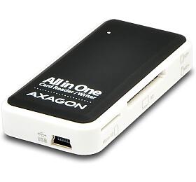 AXAGON teka pamovch karet microSD/SD/MS/XD/CF / CRE-X1 / USB 2.0 / 0,1m