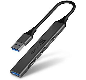 CONNECT IT USB-A hub, (1xUSB-A 3.0, 3xUSB-A 2.0), extern, ANTRACITOV (CHU-4050-AN)