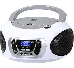 Pehrva Trevi, CMP 510 DAB WH, penosn, DAB/DAB+,FM, CD-MP3, CD-R/RW, USB, dlkov ovlada, 230 V nebo baterie 4xC, barva bl