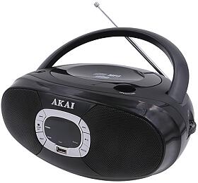 CD pehrva AKAI, BM004A-614, bluetooth, AM/FM rdio, LCD displej, USB, CD, 2 x 1 W RMS