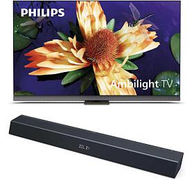 SET UHD OLED TV Philips 65OLED907/12 + Soundbar PHILIPS TAB8205