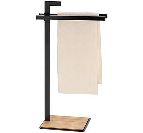 KELA Stojan na runky Dub kov ern KL-24261