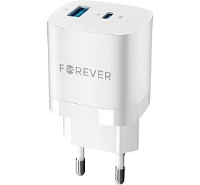 Nabíječka do sítě Forever TC-05-33AC 33W, 1xUSB, 1xUSB-C bílá