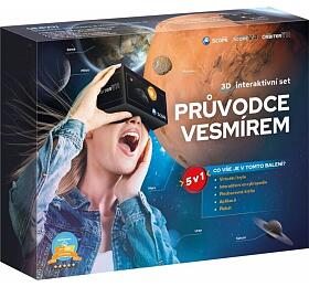 Teddies Průvodce vesmírem 5v1 interaktivní set 3D v krabici 33x26x6cm CZ text