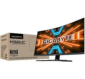 GIGABYTE LCD - 31.5&quot; Gaming monitor M32UC, Prohnut VA1500R, 3840 x 2160 UHD, 144Hz, 3000:1, 350cd/m2, 1ms, 2xHDMI, 1xDP