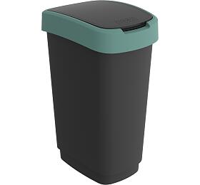ROTHO TWIST odpadkový koš 50L - krémově zelená