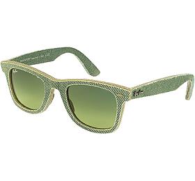 Ray-Ban RayBan RB2140 WAYFARER DEMIN 11663M zelen unisex slunen brle 50x22x145 mm