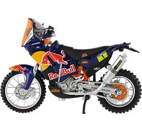 Teddies Motorka Bburago KTM 450 Rally (Dakar Rally) kov/plast 12cm v krabice 17x11x7cm