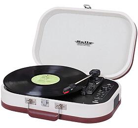 Gramofon Trevi, TT 1020 BT BG, kufkov, otky 33/45/78, USB, Bluetooth, stereofonn reproduktory, 10 W