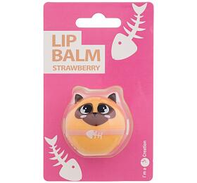 Balzm na rty 2K Cute Animals Lip Balm, 6 ml (Strawberry)