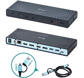 Pokozen peet krabiky - I-tec USB 3.0/USB-C Dual Display Docking Station + PD 65W - zbo nov, v podku (CADUA4KDOCKPDL-R)