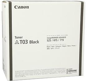 Canon originální TONER T03 BLACK iR-ADV 525 / 527 / 615 / 617 / 715 / 717 51 500 stran A4 (5%) (2725C001)