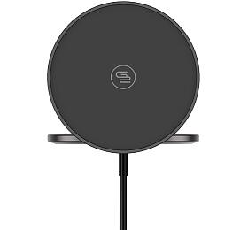 Bezdrtov nabjeka GoGEN s MagSafe funkc a kovovm drkem, ern